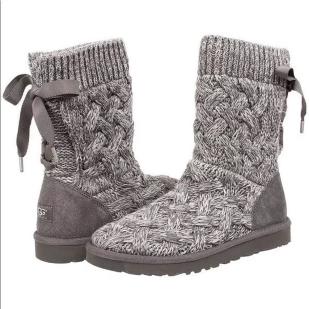 UGG “Isla” Knit sweater boots